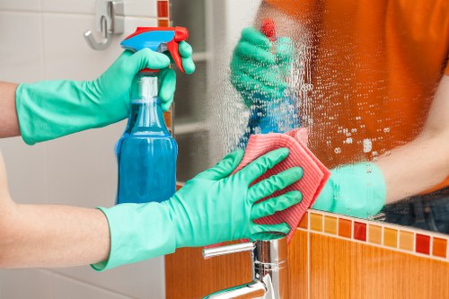 Carpet cleaner assessing a W13 home for a free quote