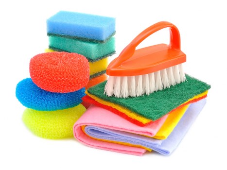 Safety checklist and warning sign before carpet cleaning begins