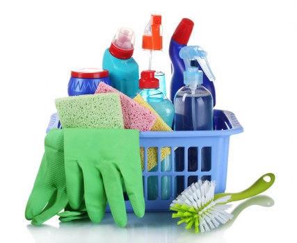Office cleaners in W13 cleaning desks and shared office areas